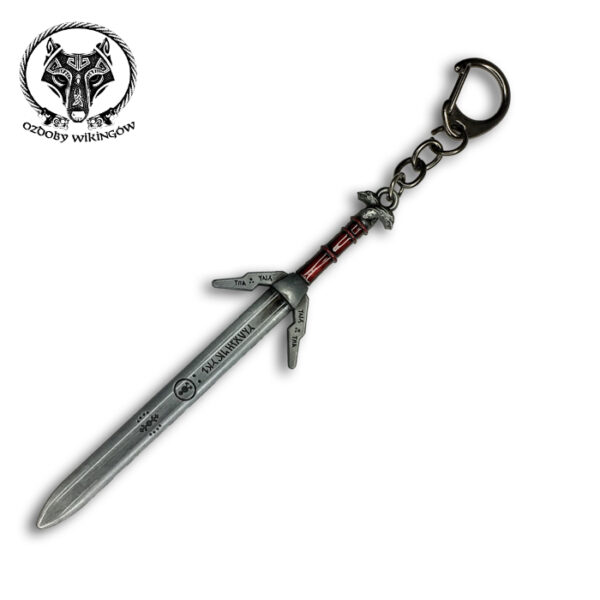 Brelok miecz Geralta z Rivii srebrny