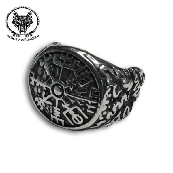 pierścionek z vegvisir stal