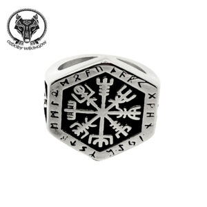 pierscien z vegvisir i valknut