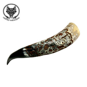 Róg do picia rzeźbiony 0.8 Heimdall i Gjallarhorn