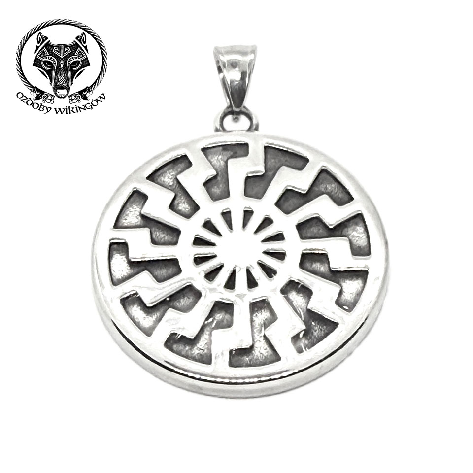 zawieszka czarne słońce duża